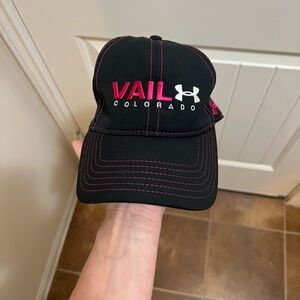 Under Armour Black and Pink Vail Cap